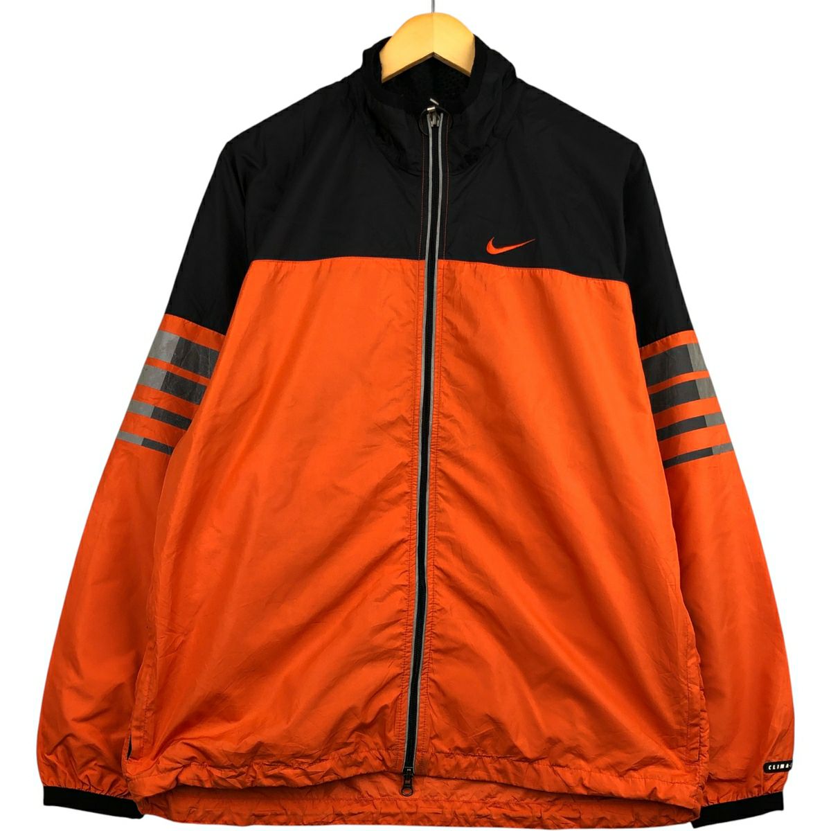  ナイロンジャケット ウインドブレーカー 90s ジャージ 古着 90年代 ナイキ NIKE CLIMA-FIT ウインドブレーカー メンズM相当