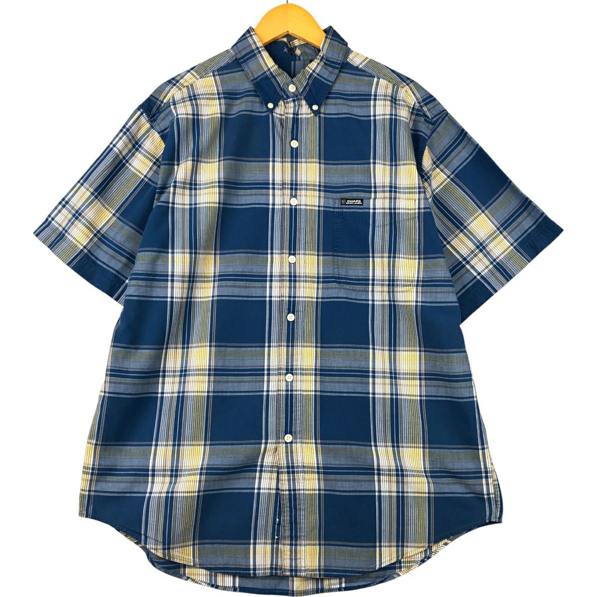 古着 ラルフローレン Ralph Lauren CHAPS チャップス 半袖 ボタン