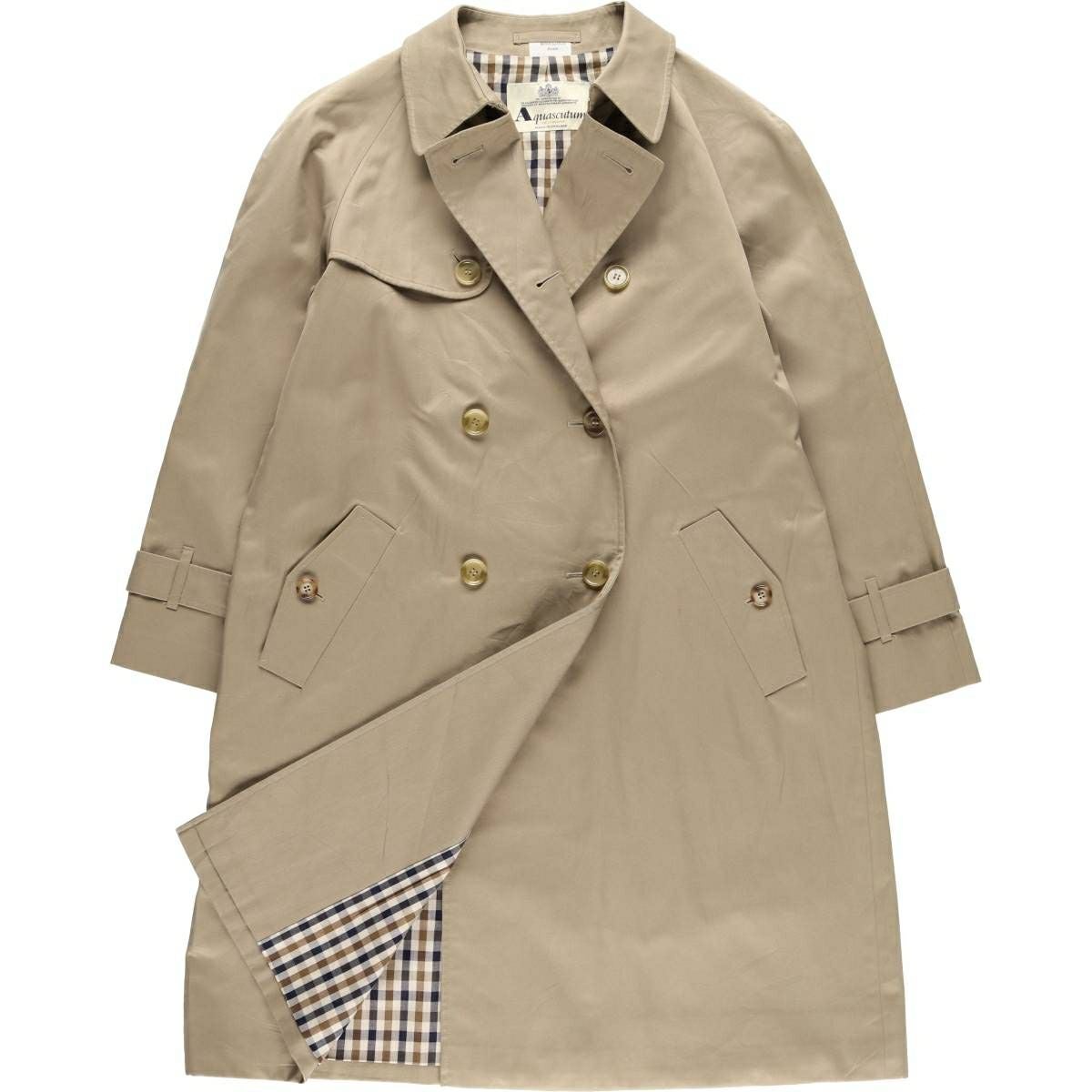 古着 アクアスキュータム Aquascutum トレンチコート 英国製