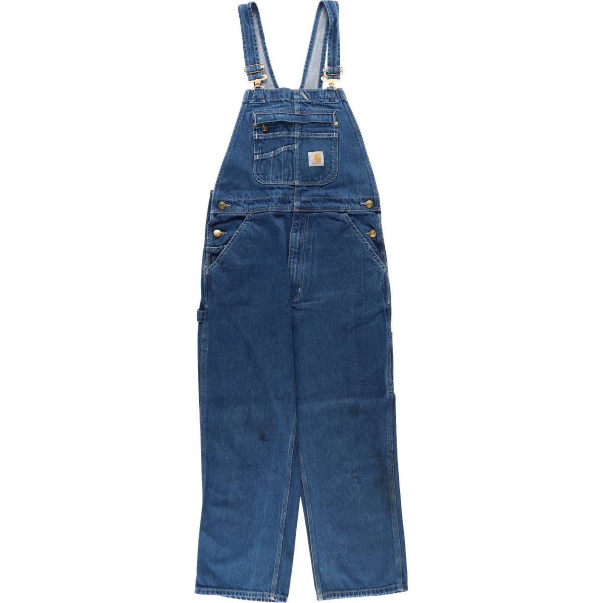 古着 カーハート Carhartt デニムオーバーオール メンズw37相当