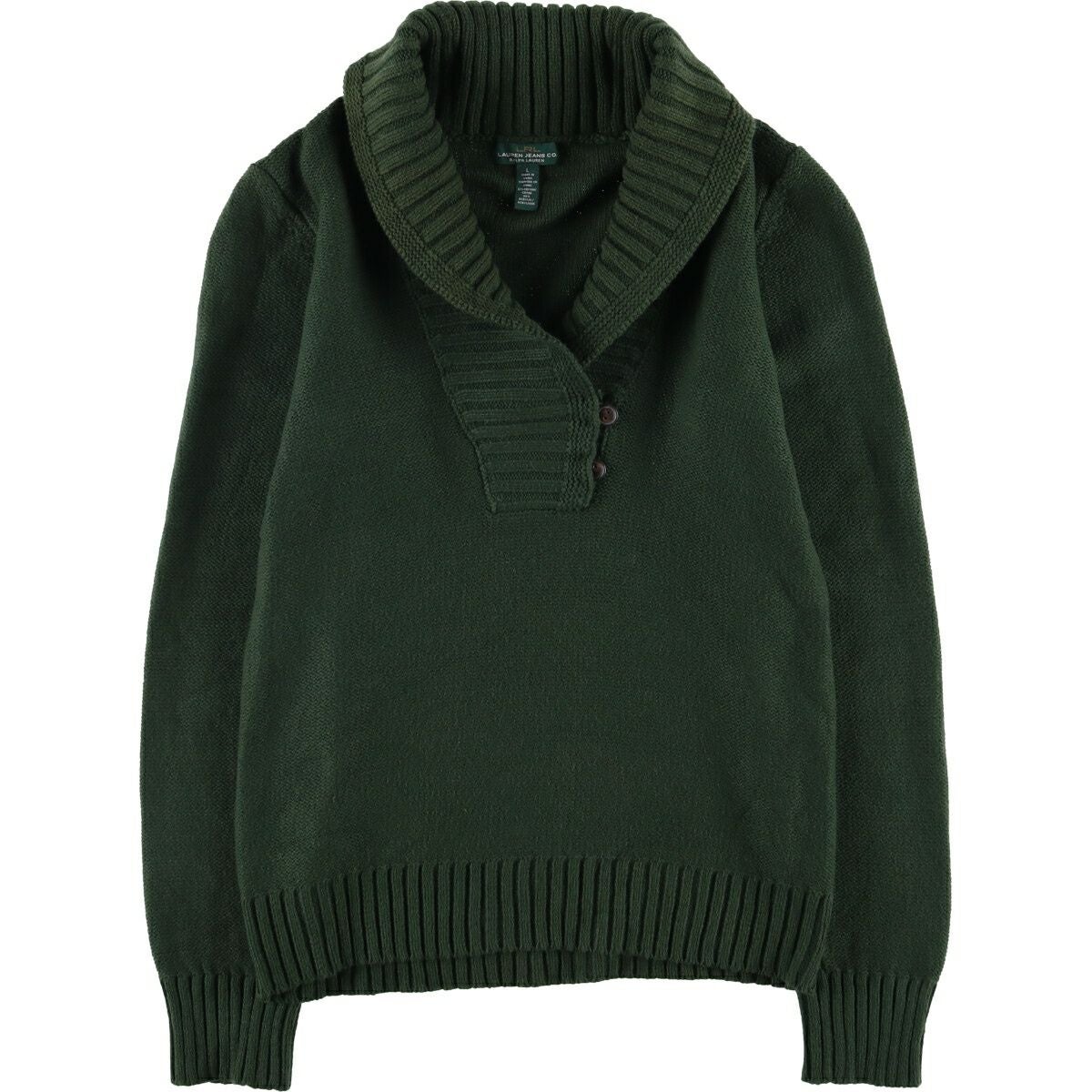 古着 ラルフローレン Ralph Lauren LAUREN PETITE リブ編み コットン