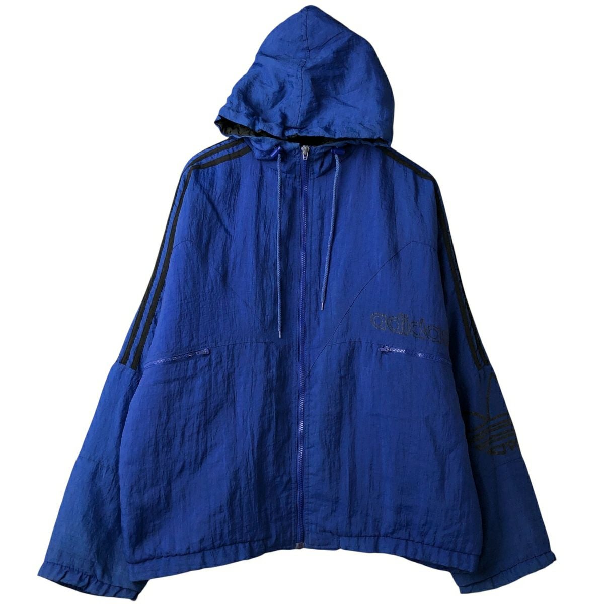 古着 90年代 アディダス adidas リップストップ アノラックパーカー