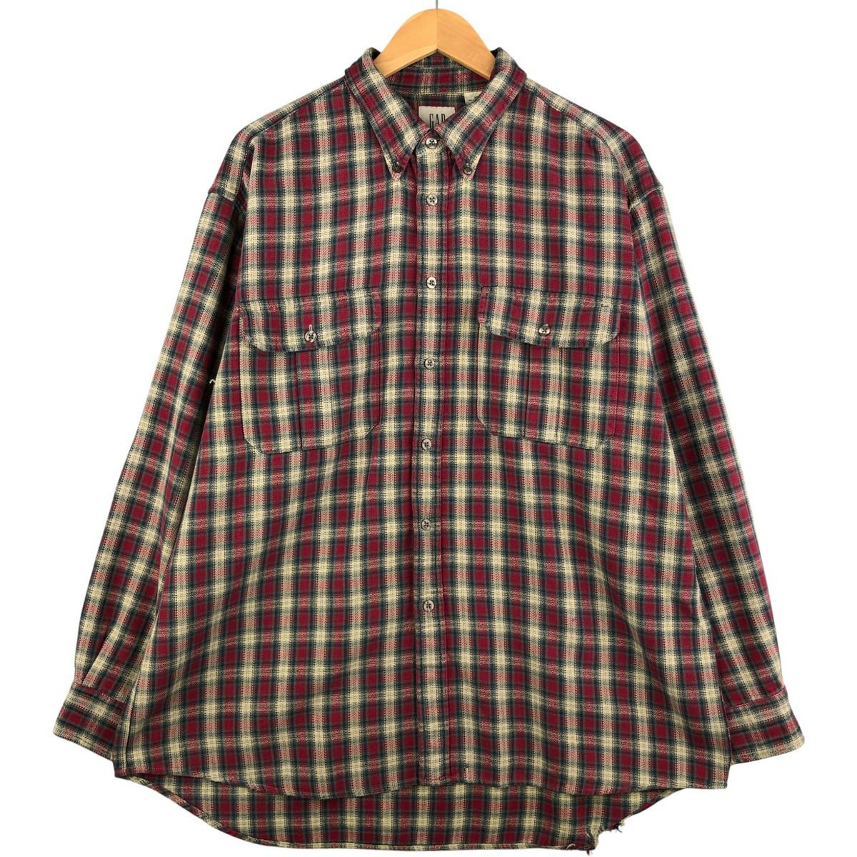 古着 90年代 ギャップ GAP オールドギャップ ボーダー柄 長袖 ラガー
