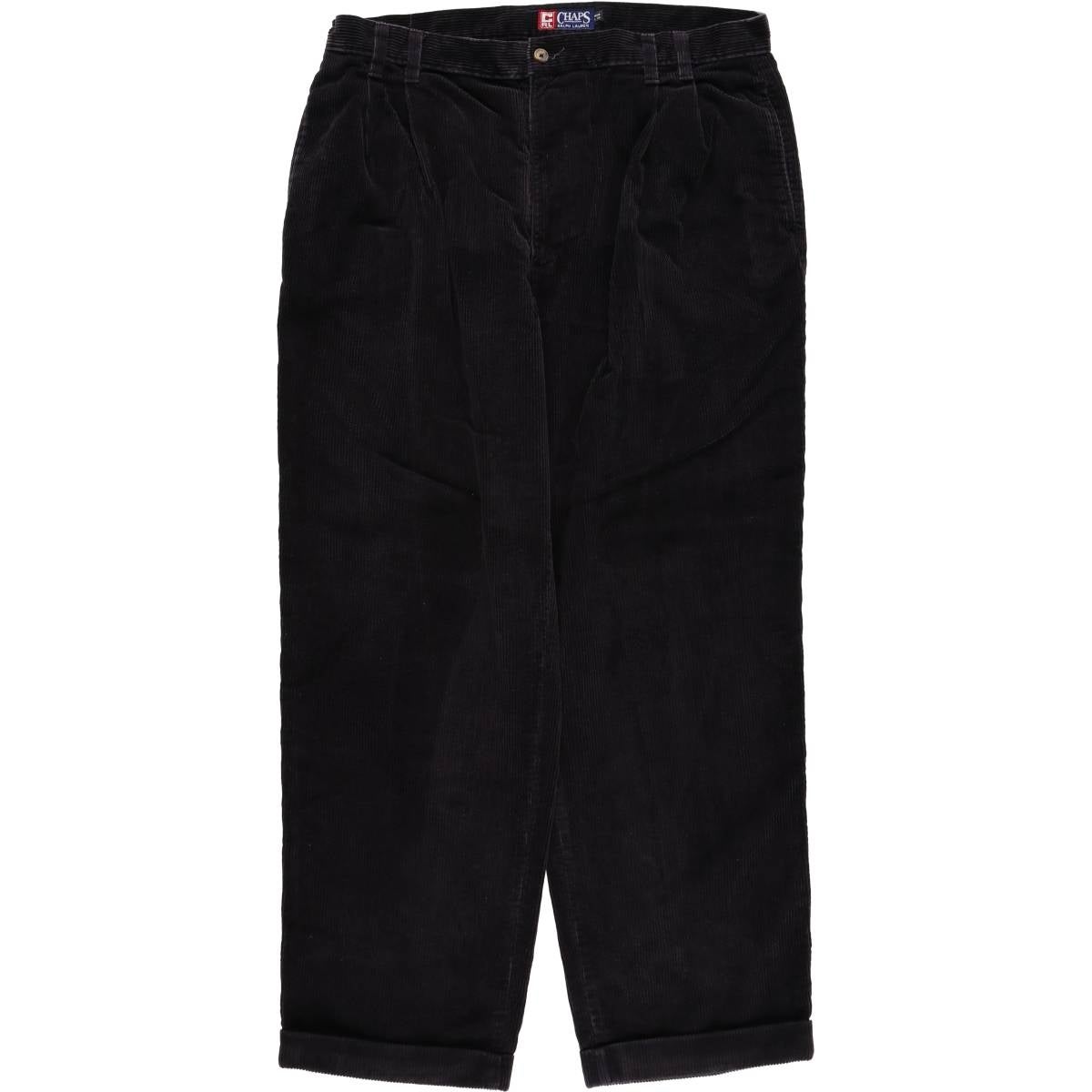 リネン レーヨン カーゴ ショーツ 黒 32 CHAPS ブラック　古着　ラルフ 古着 ラルフローレン Ralph Lauren CHAPS チャップス カーゴショーツ