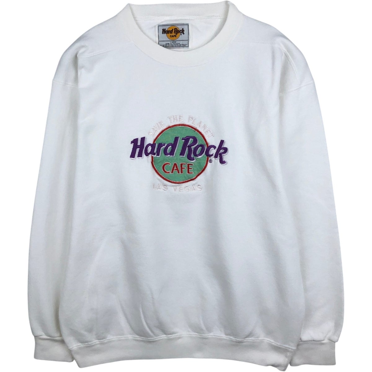 古着 HARD ROCK CAFE ハードロックカフェ アドバタイジング スウェット