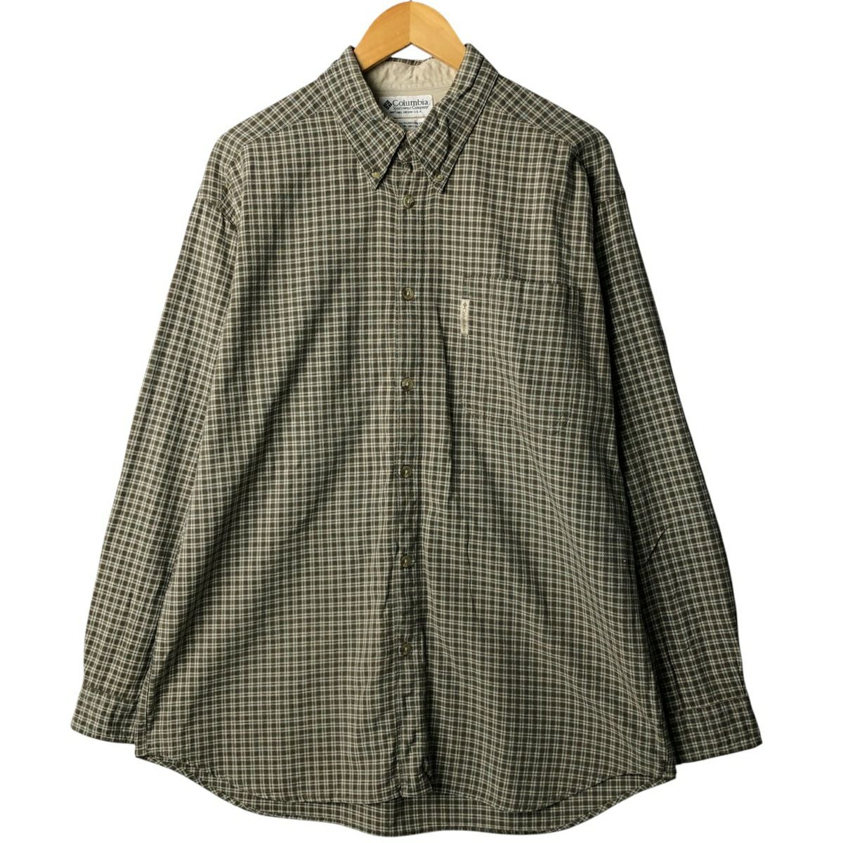 古着 90～00年代 コロンビア Columbia 長袖 ボタンダウン フランネル