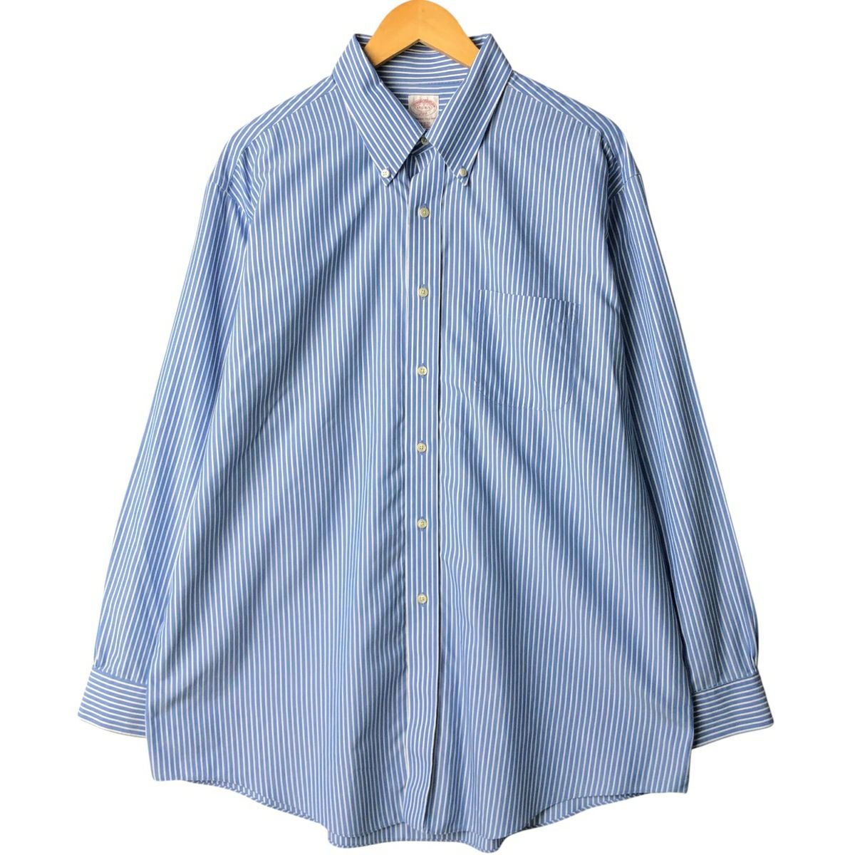 未使用タグ付き　ブルックスブラザーズ　XL ストライプ Aラインスカート 古着 ブルックスブラザーズ Brooks Brothers 346 REGURAR FIT 長袖