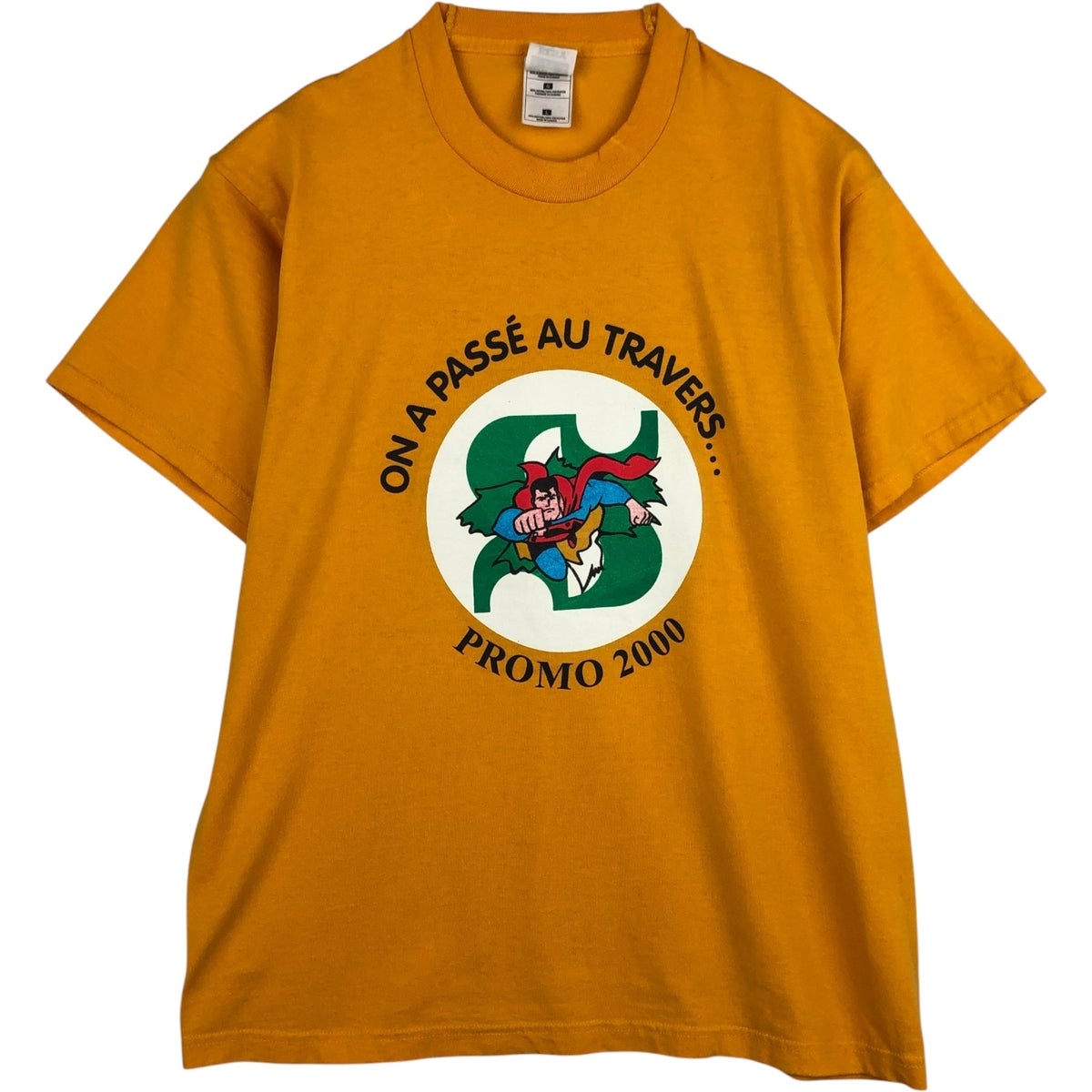 古着 90～00年代 SUPERMAN スーパーマン キャラクタープリントTシャツ