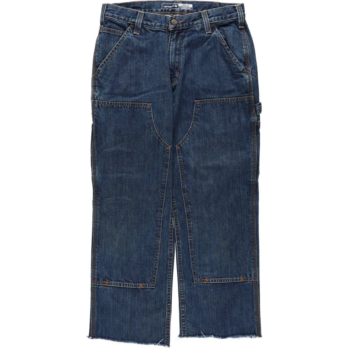 古着 カーハート Carhartt Loose Fit ダブルニー デニムペインター