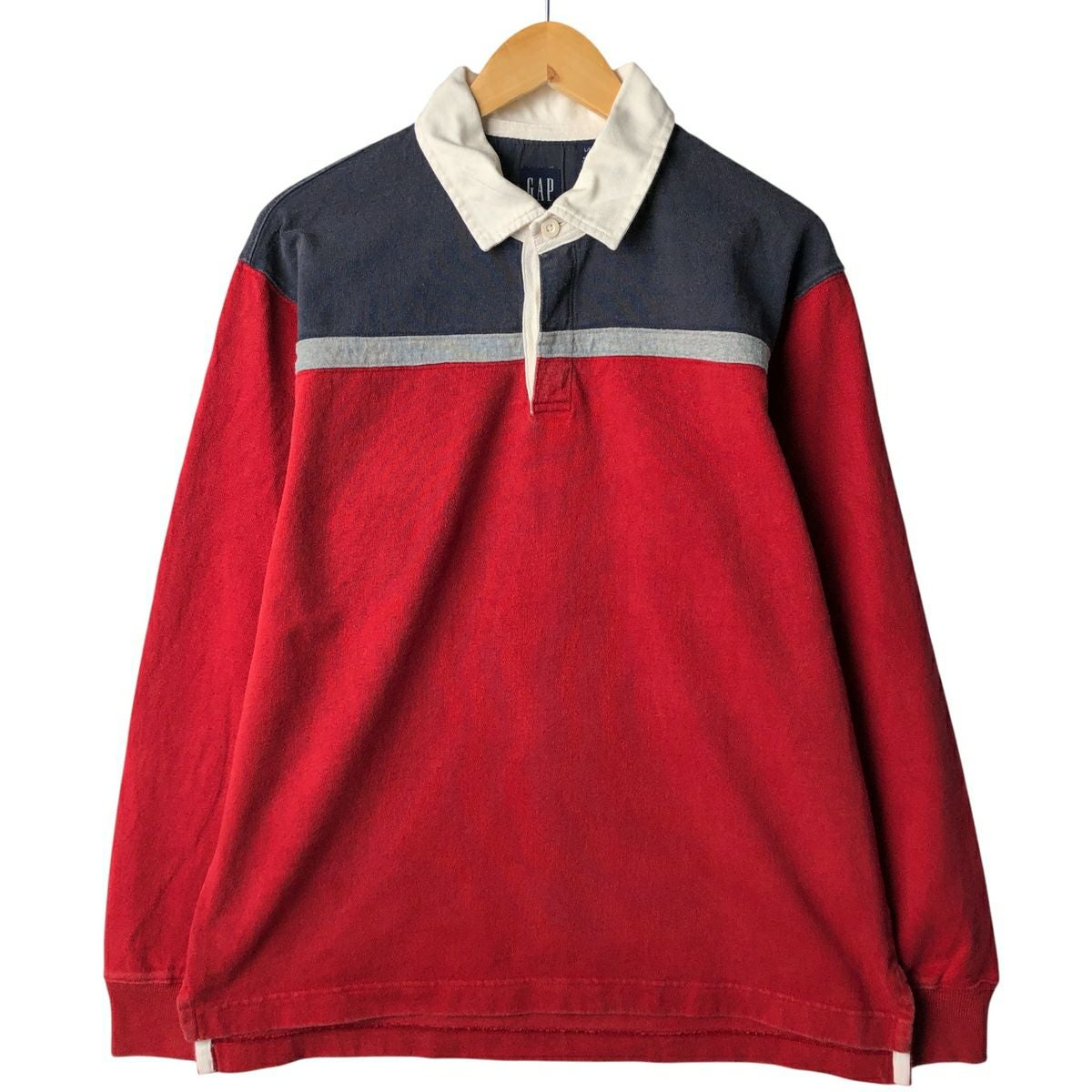 古着 90年代 ギャップ GAP オールドギャップ ボーダー柄 長袖 ラガー