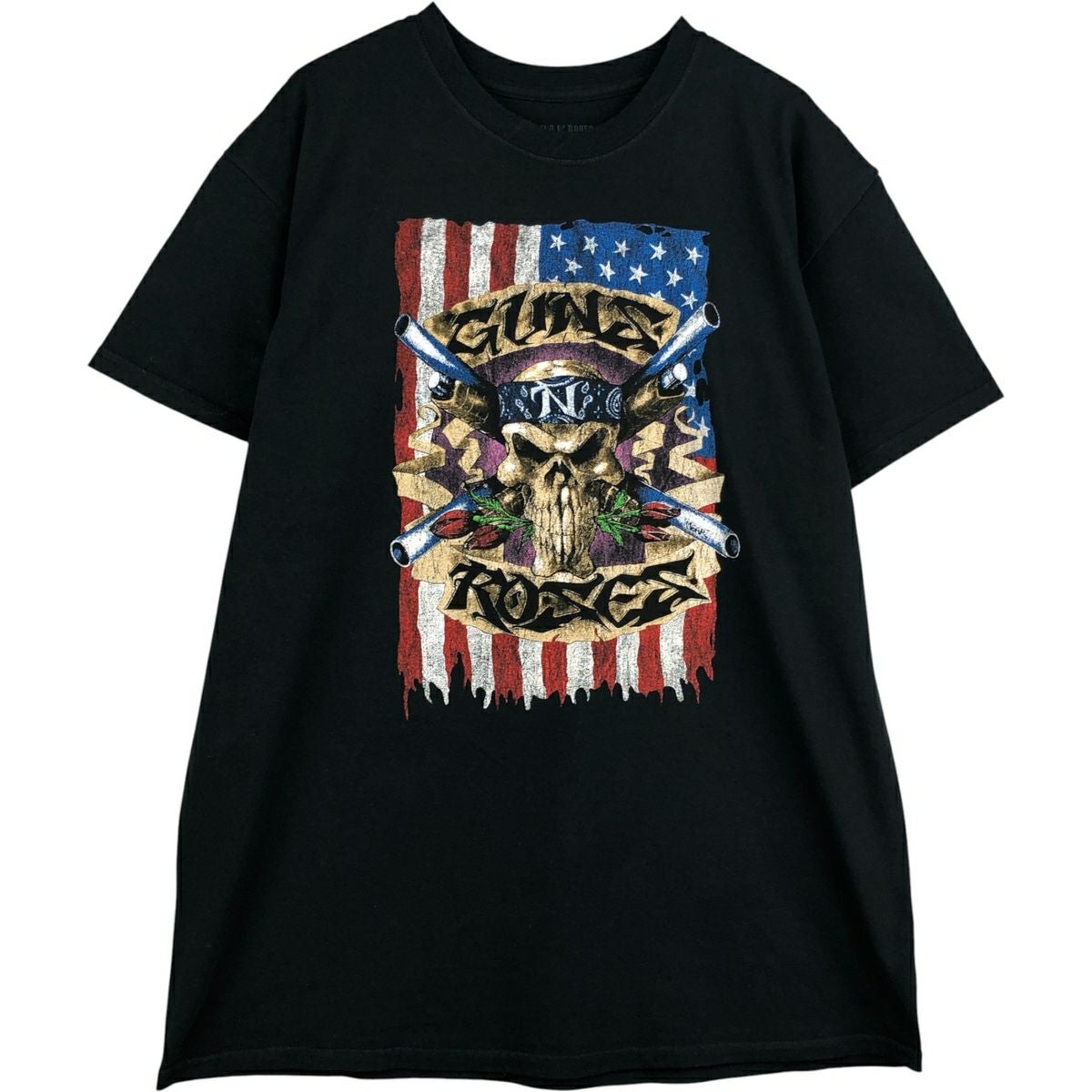 古着 GUNS N' ROSES ガンズアンドローゼズ ドクロ柄 スカル柄 バンドTシャツ バンT メンズS相当 /eaa565937 古着 GUNS N' ROSES ガンズアンドローゼズ ドクロ柄 スカル柄 バンドT