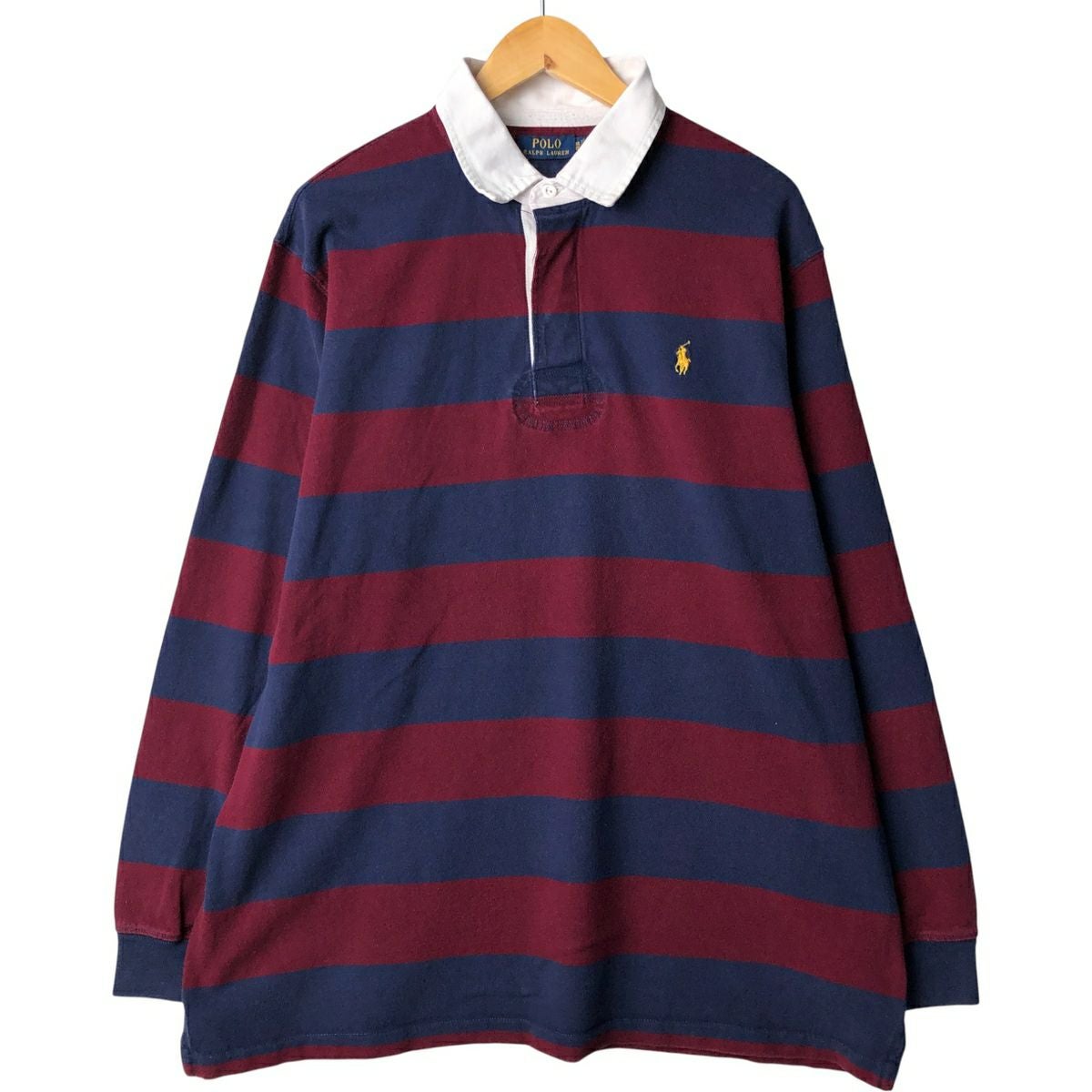 Polo by Ralph Lauren フード付きラガーシャツ XXL ポロラルフローレン プルオーバー ラガーシャツ |ヴインテージ古着屋
