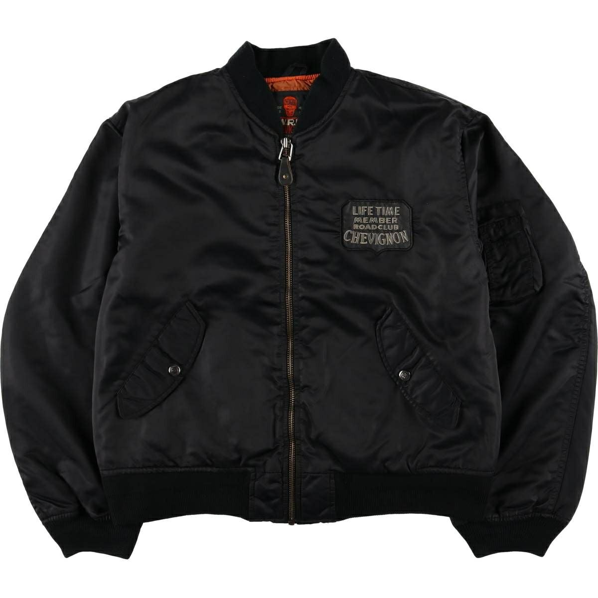 古着 シェビニオン CHEVIGNON MA-1タイプ 中綿入り ミリタリー