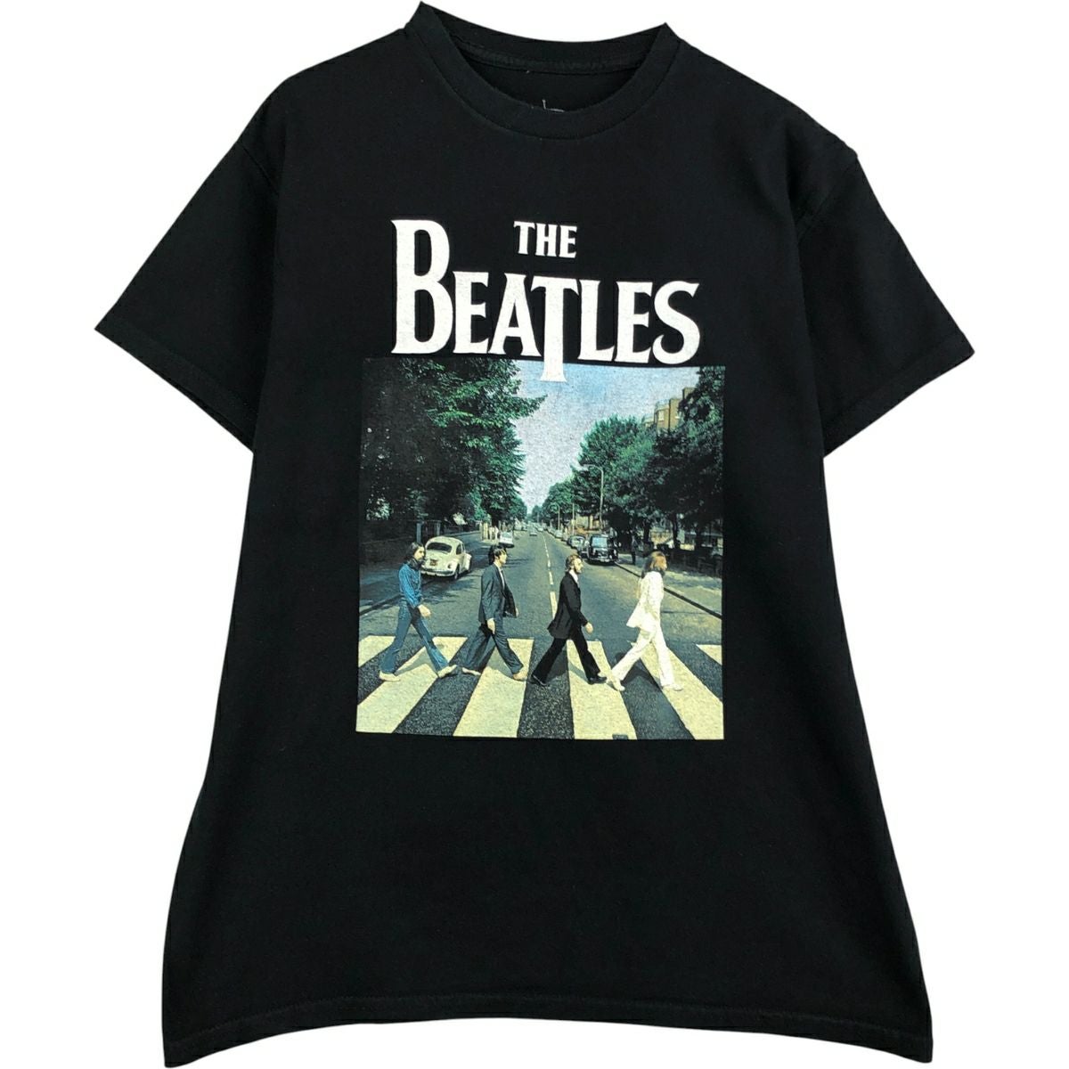 古着 THE BEATLES ビートルズ バンドTシャツ バンT レディースM相当