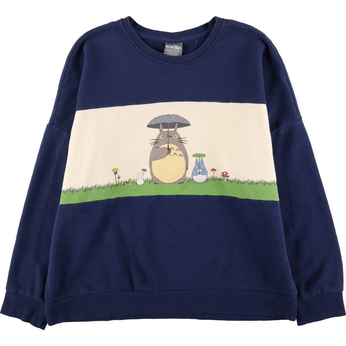 古着 MY NEIGHBOR TOTORO となりのトトロ キャラクタースウェットシャツ トレーナー メンズM相当/evb034076 古着 MY NEIGHBOR TOTORO となりのトトロ キャラクタースウェット
