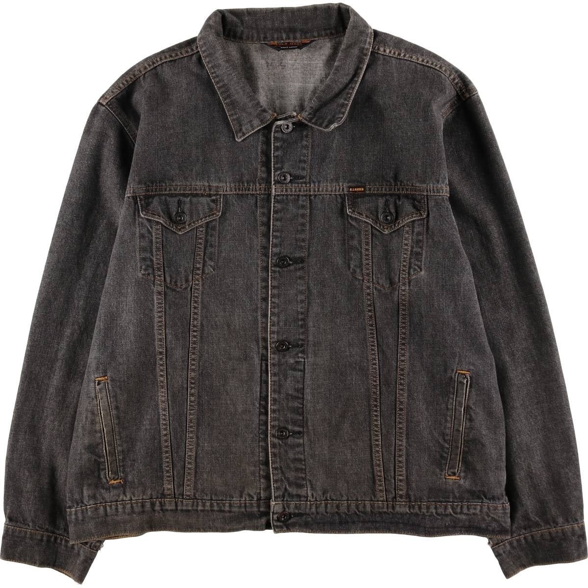 新品　ポロラルフローレン ブラックデニム　ジャケット 大きいサイズ メンズ ポロラルフローレン POLO RALPH LAUREN デニム