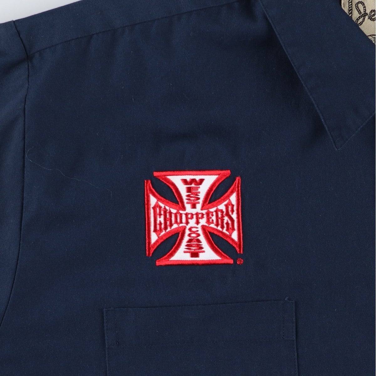 ウエストコーストチョッパーズ　ワークシャツ 古着 Jesse James Work Wear WEST COAST CHOPPERS ウエストコースト