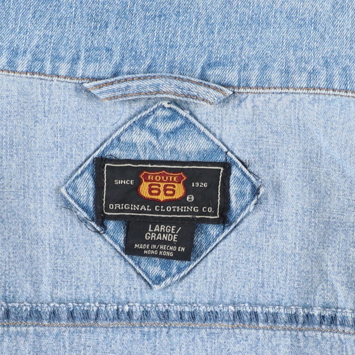 古着 90年代 ROUTE 66 デニムジャケット メンズL相当 ヴィンテージ