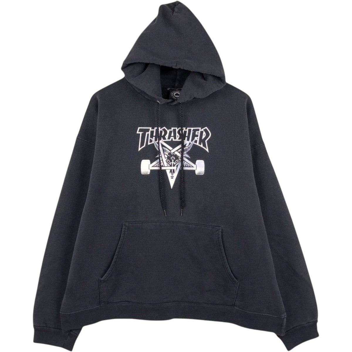 古着 スラッシャー THRASHER スウェットプルオーバーパーカー メンズL