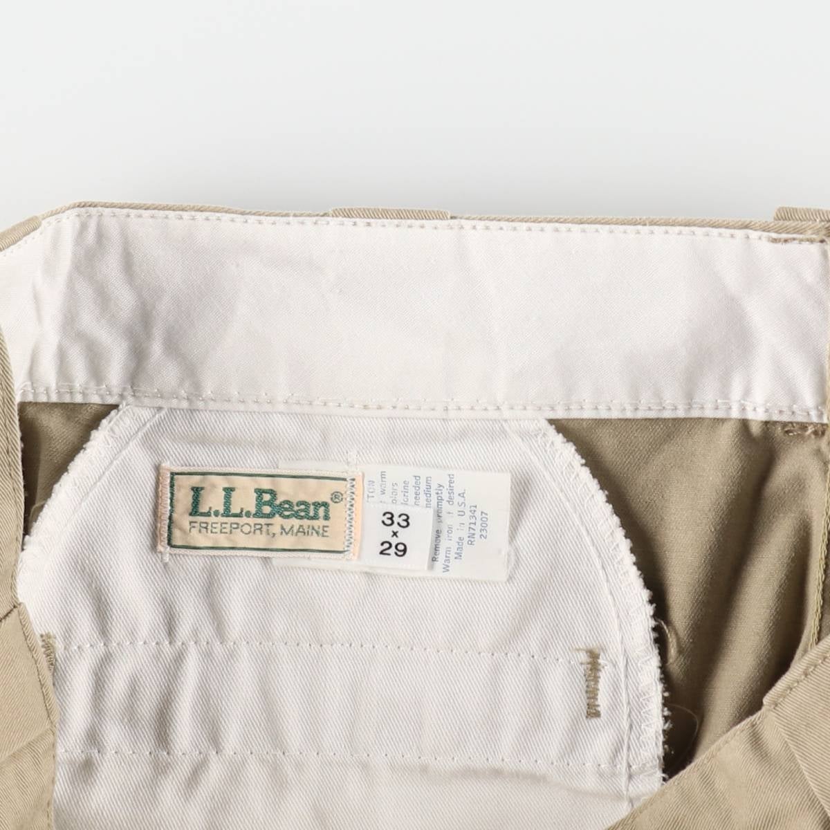 希少　ビンテージ USA製 B-6 US SHEEPSKIN Lサイズ程度 古着 80年代～ エルエルビーン L.L.Bean ワーク チノパンツ USA製