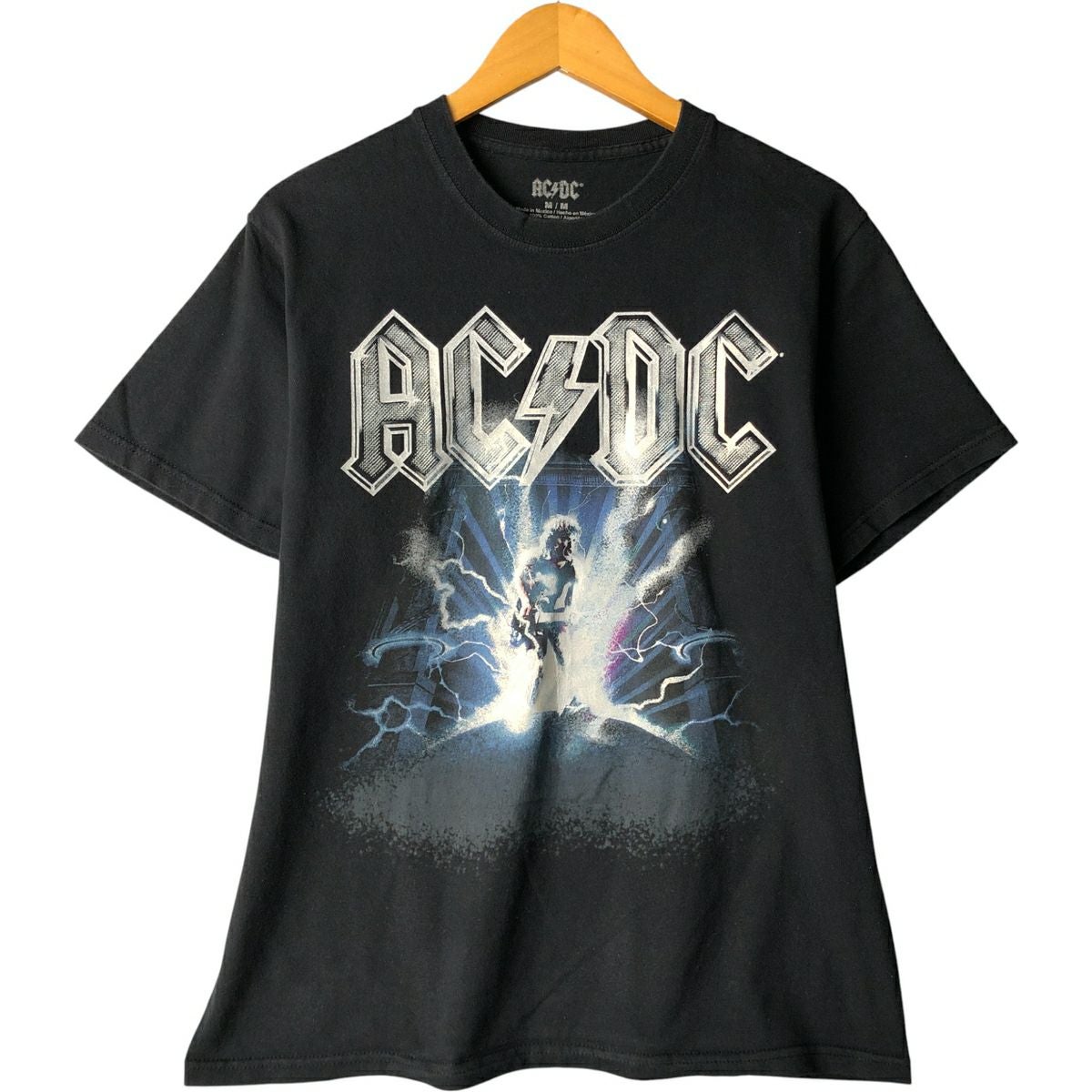 古着 リキッドブルー LIQUID BLUE AC/DC エーシーディーシー ラグラン