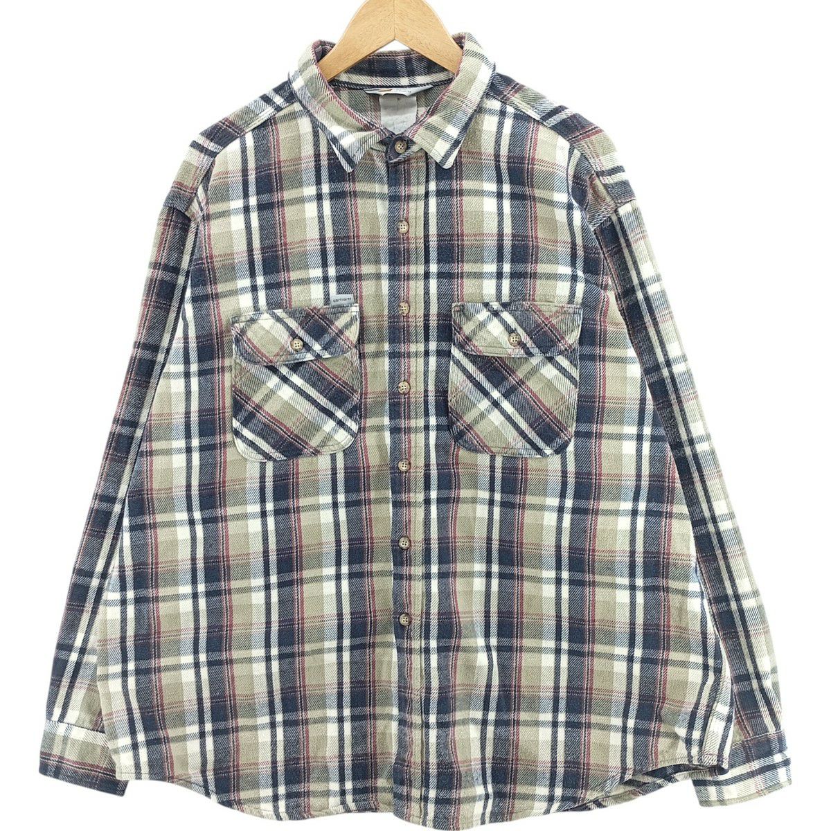 古着 90年代 カーハート Carhartt オンブレチェック 長袖 フランネル