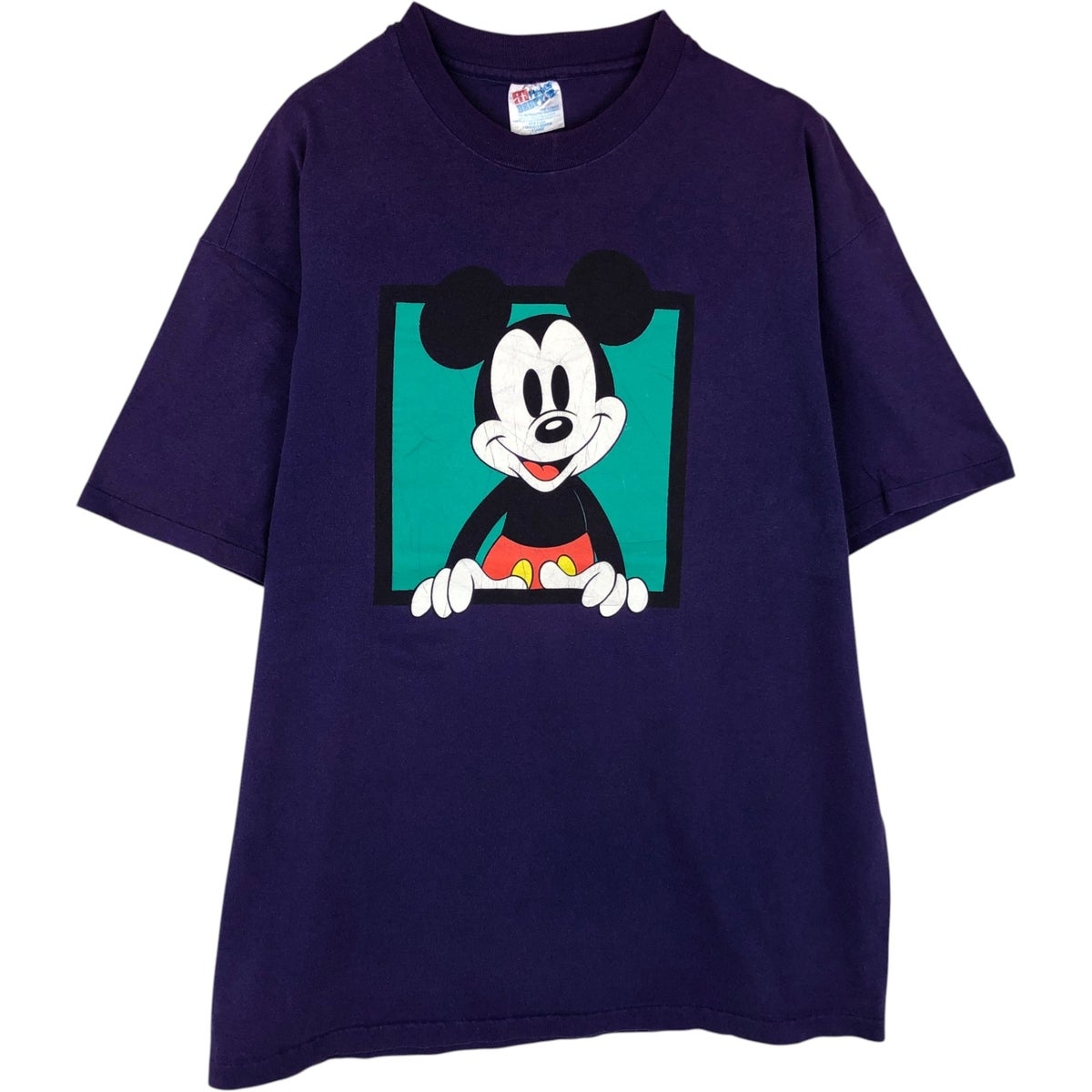 ♣ミッキー (Disney) ヘインズ／HANES BEEFY-T 古着Tシャツ 古着 ヘインズ Hanes BEEFY-T MICKEY MOUSE ミッキーマウス