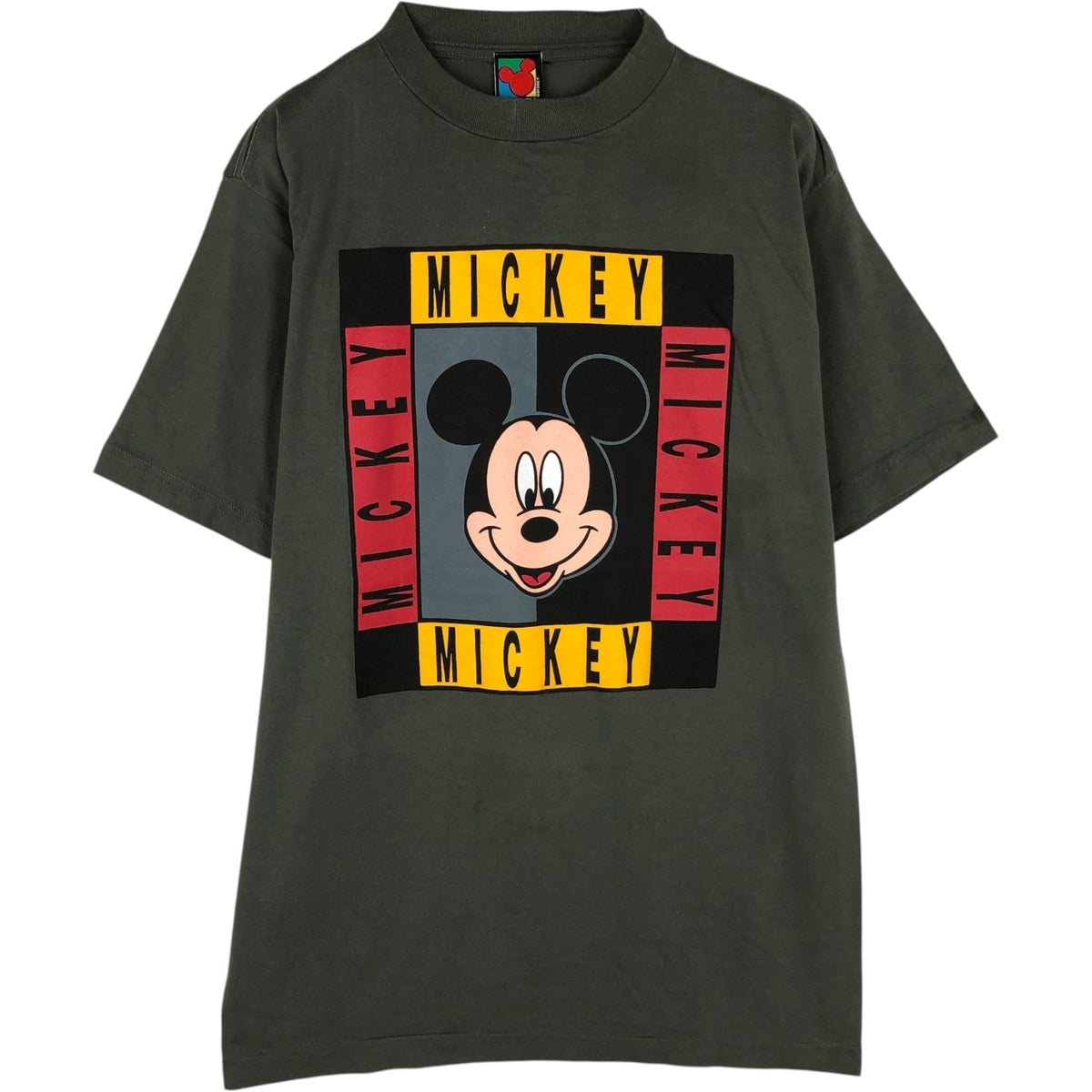 古着 90年代 DISNEY Store MICKEY MOUSE ミッキーマウス リンガーT