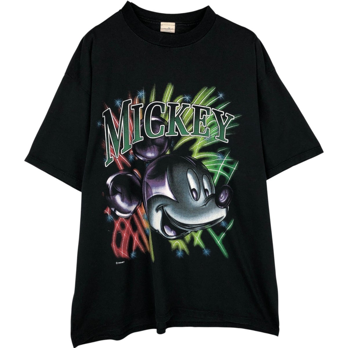 古着 90年代 Sherry WALT DISNEY WORLD MICKEY MOUSE ミッキーマウス キャラクタープリントTシャツ USA製 レディースL相当 ヴィンテージ/eaa635806 古着 90年代 Sherry WALT DISNEY WORLD ミッキーマウス キャラクター