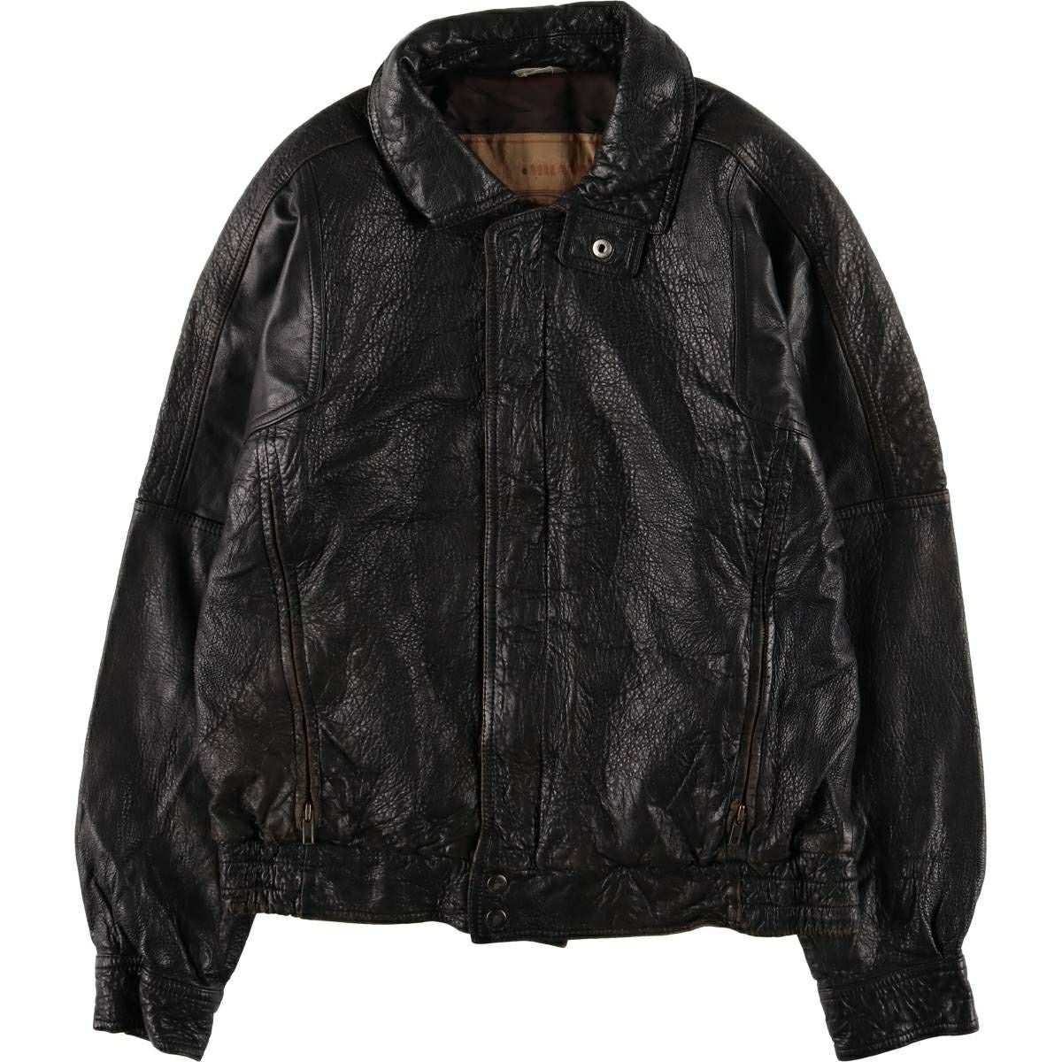 古着 メンバーズオンリー MEMBERS ONLY レザーブルゾンタイプ メンズM