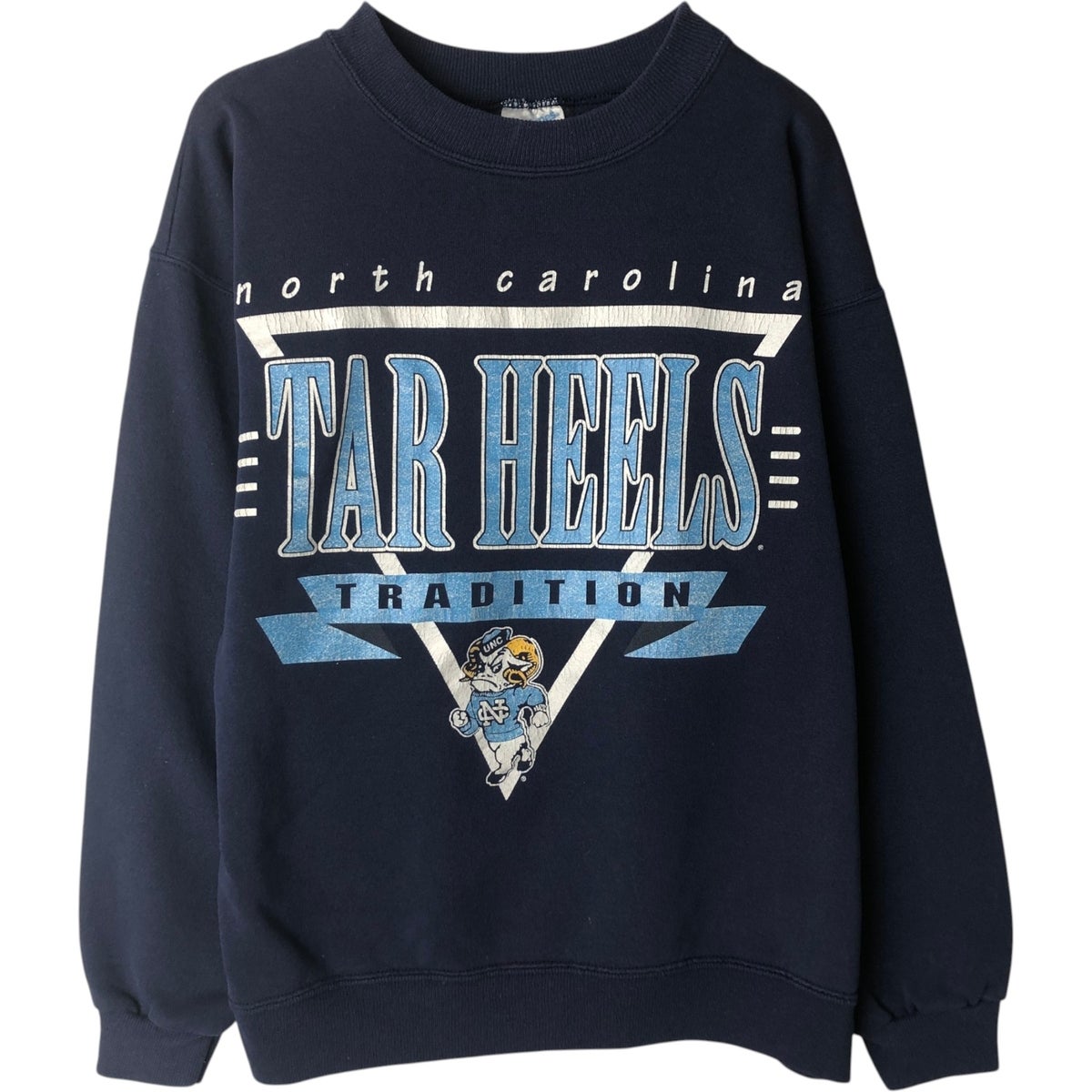 ノースカロライナ大学70年代ビンテージスウェット　ロングリブ型 古着 90年代 クレーブルスポーツウェア CRABLE SPORTSWEAR NORTH