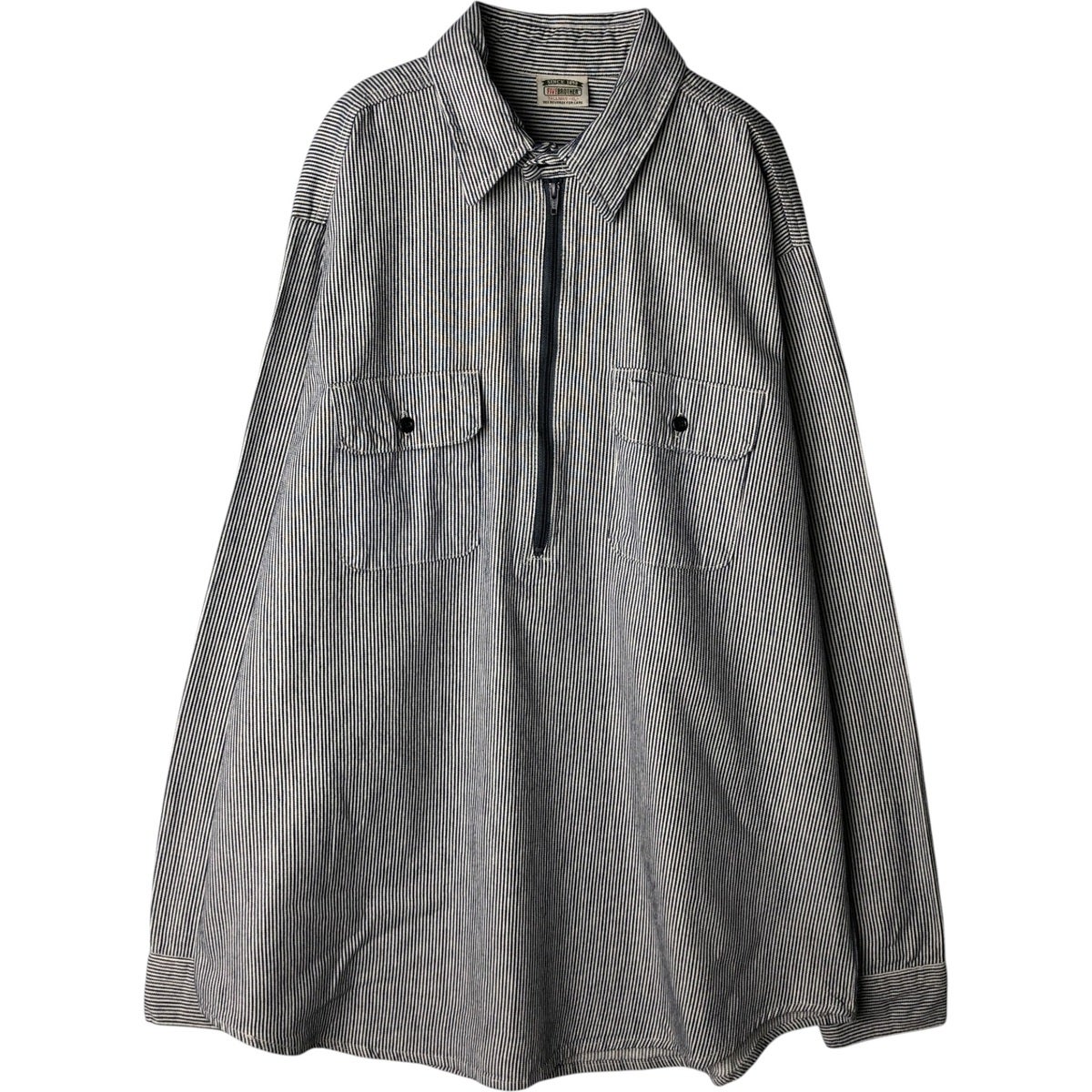 古着 90年代 ファイブブラザー Five Brother ストライプ柄 ヒッコリー