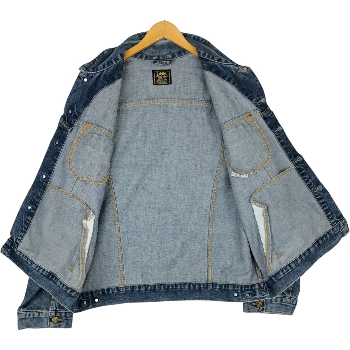 古着 00年代 リー Lee BASIC JACKET デニムジャケット Gジャン メンズ