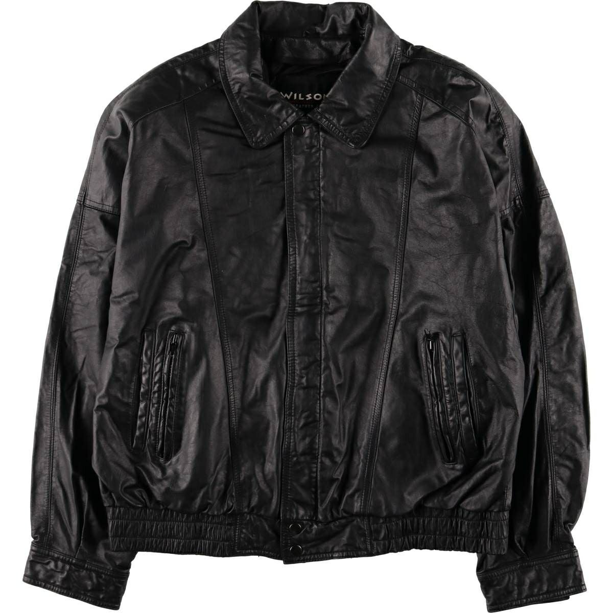 古着 80～90年代 SAVILE ROW 中綿入り レザーフライトジャケット