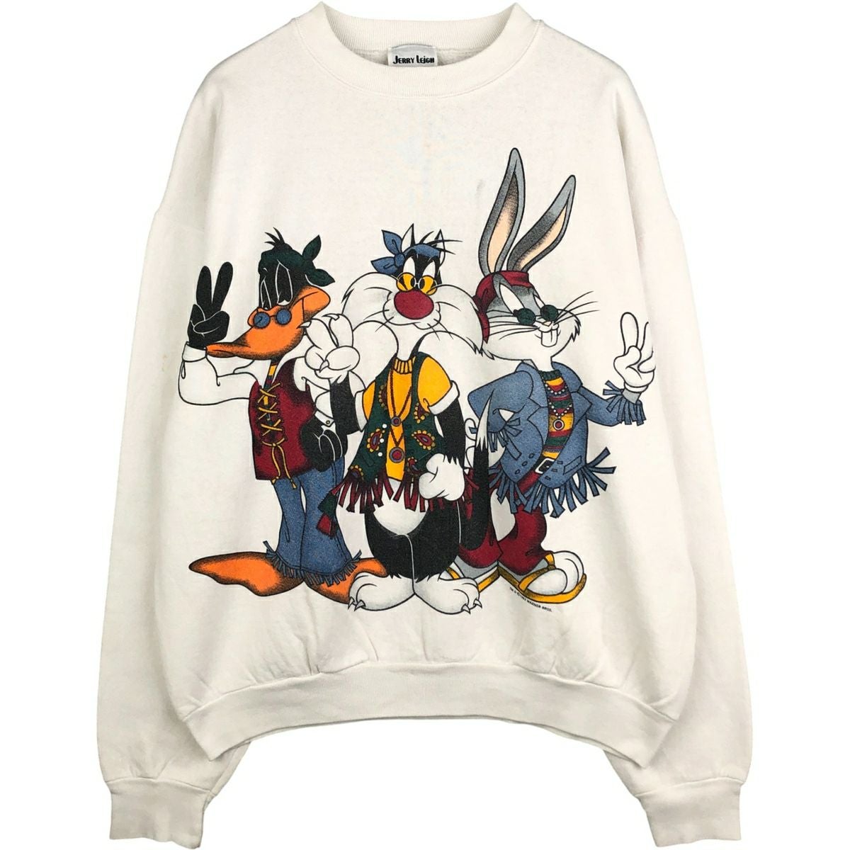 古着 90年代 LINDEX LOONEY TUNES ルーニーテューンズ タズマニアンデビル 大判プリント キャラクタープリントロングTシャツ ロンT メンズM相当 ヴィンテージ /eaa547484 古着 90年代 LINDEX LOONEY TUNES ルーニーテューンズ タズマニアン
