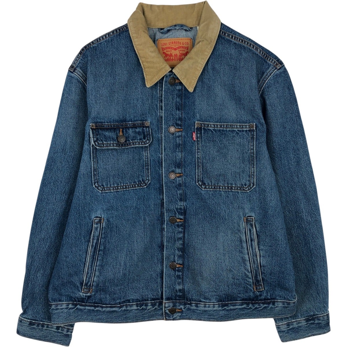 古着 リーバイス Levis コーデュロイ襟 デニムジャケット Gジャン