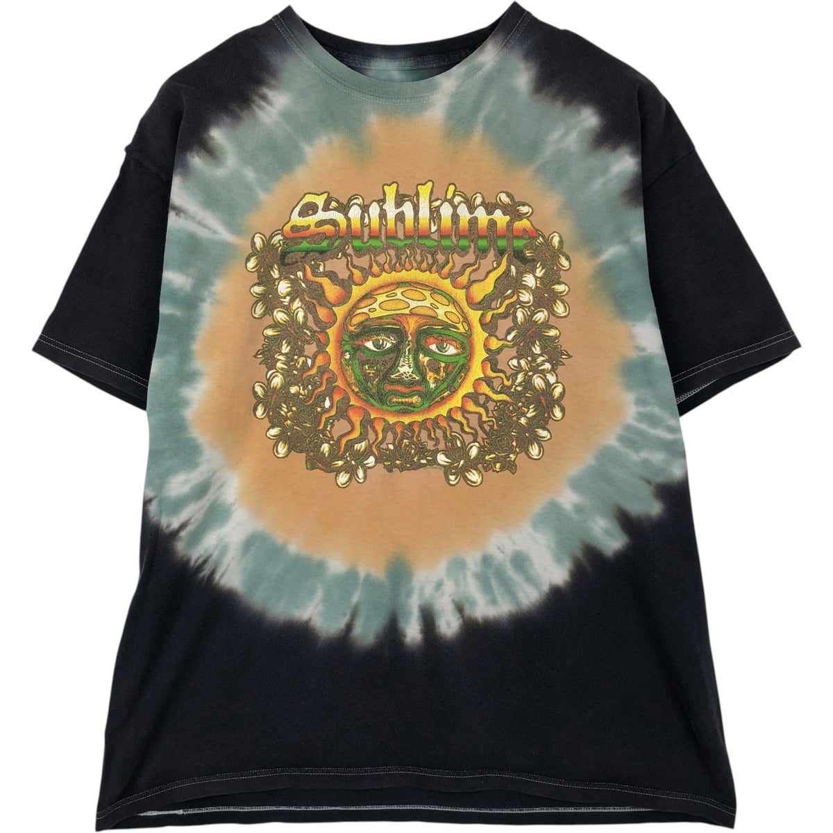古着 SUBLIME サブライム タイダイ柄 バンドTシャツ バンT メンズM相当