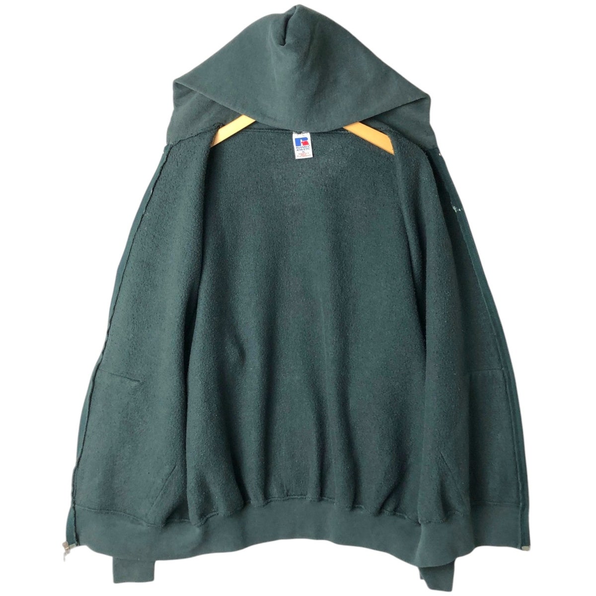 古着 90年代 ラッセル Russell ATHLETIC スウェットフルジップパーカー