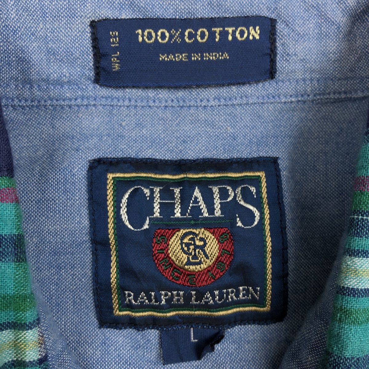 古着 80年代 ラルフローレン Ralph Lauren CHAPS チャップス パッチ