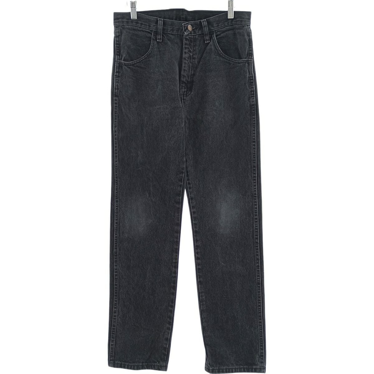 古着 ラスラー RUSTLER ブラックデニム ストレートデニムパンツ メンズw30相当/eaa402367 古着 ラスラー RUSTLER ブラックデニム ストレートデニムパンツ メンズ