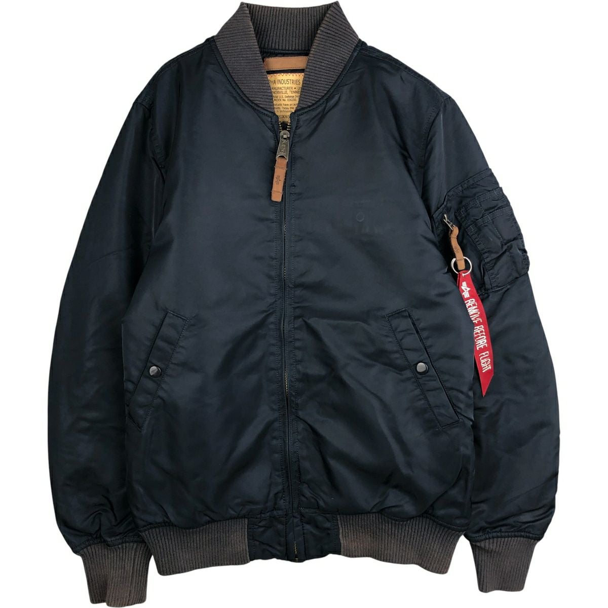 古着 民間品 アルファ ALPHA MA-1タイプ 中綿入り ミリタリー フライト