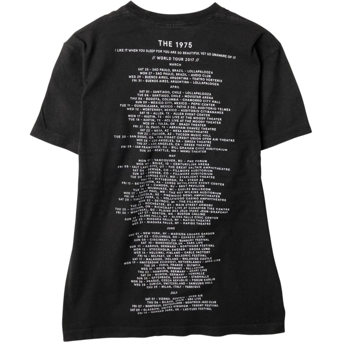 古着 THE 1975 ザナインティーンセヴンティファイヴ バンドTシャツ