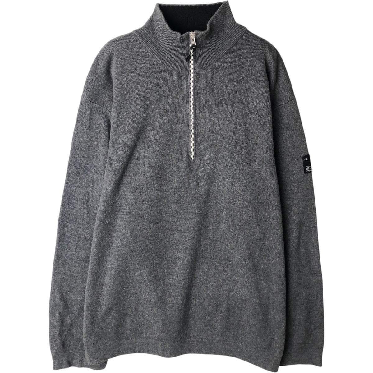 古着 カルバンクライン Calvin klein コットンニットハーフジップ