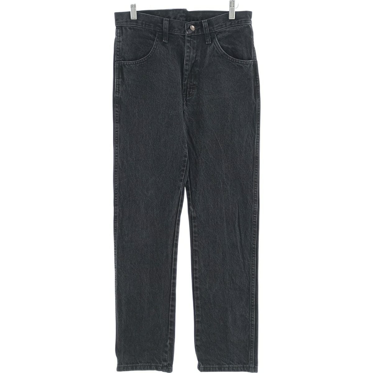古着 ラスラー RUSTLER ブラックデニム ストレートデニムパンツ メンズ