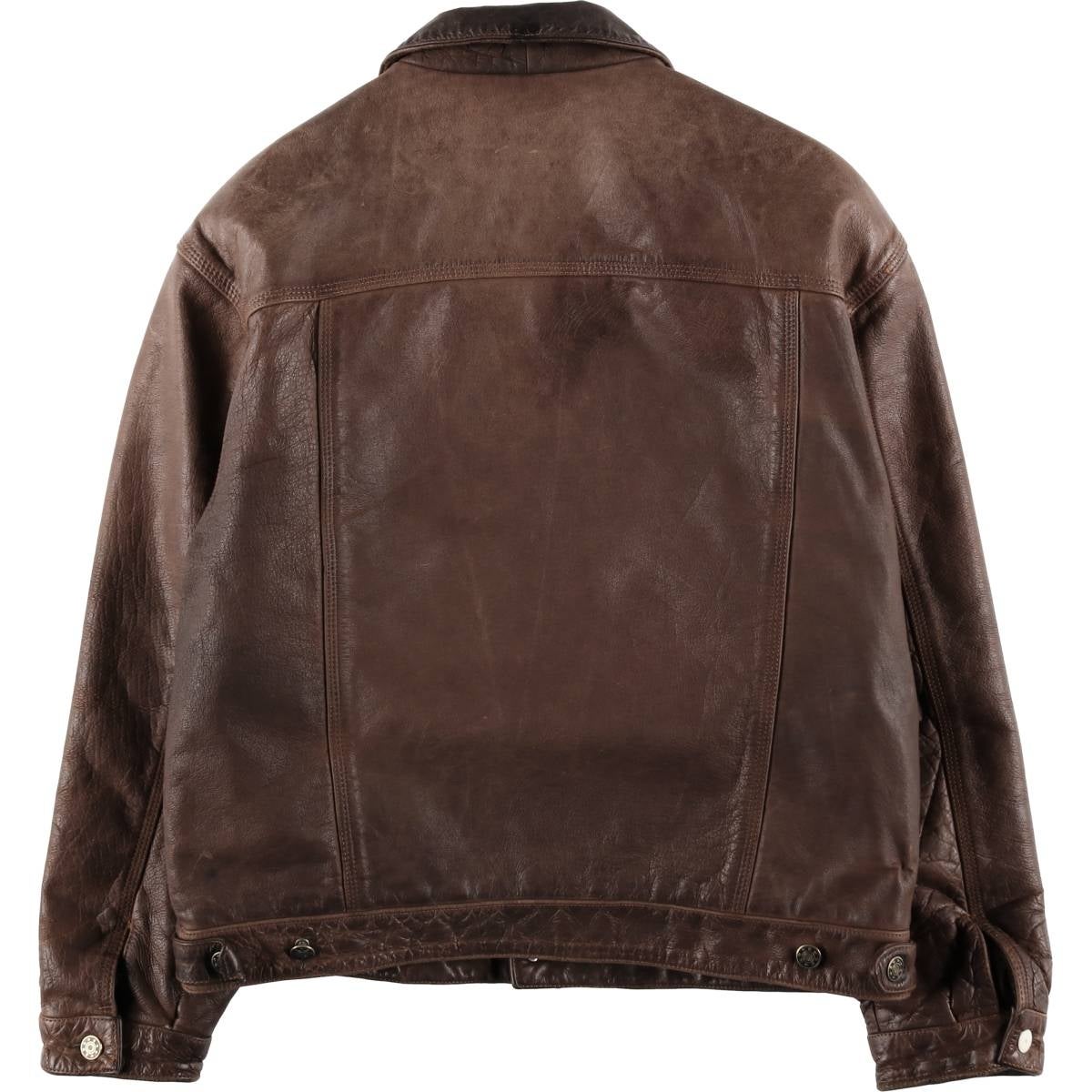 古着 S.A.K Shakeel International レザージャケット メンズL相当/eaa610313 古着 スキッパー SKIPPER トラッカージャケット レザージャケット