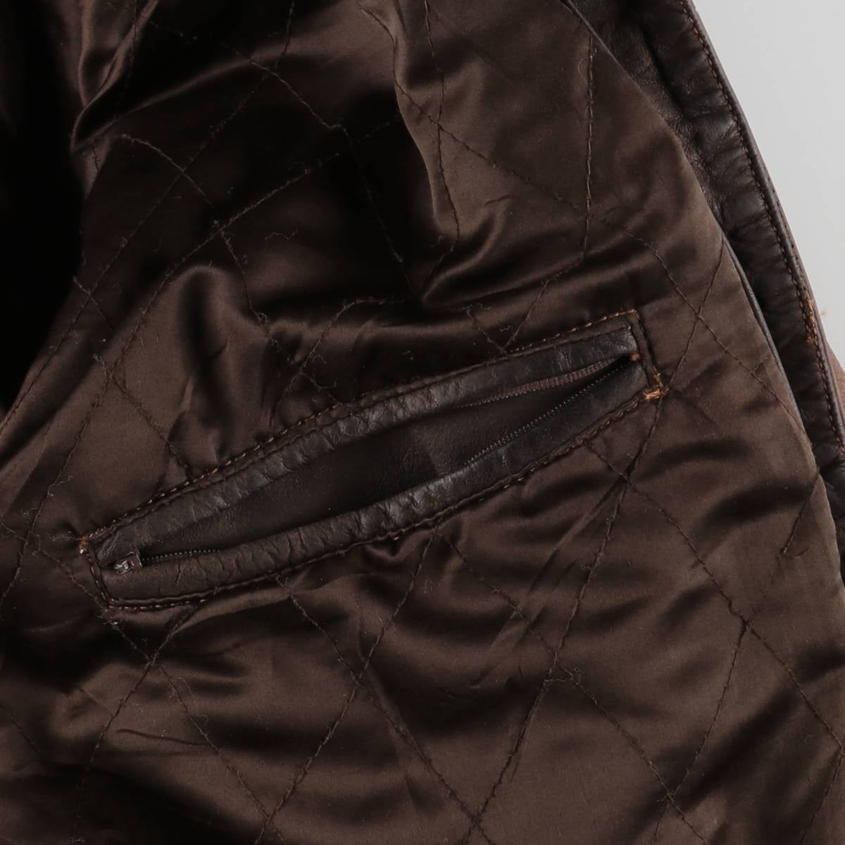 古着 スキッパー SKIPPER トラッカージャケット レザージャケット