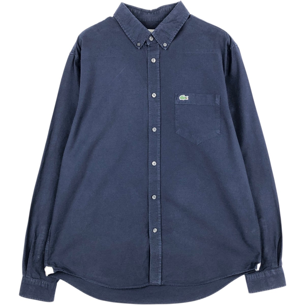 古着 ラコステ LACOSTE REGULAR FIT コットンニットセーター メンズM