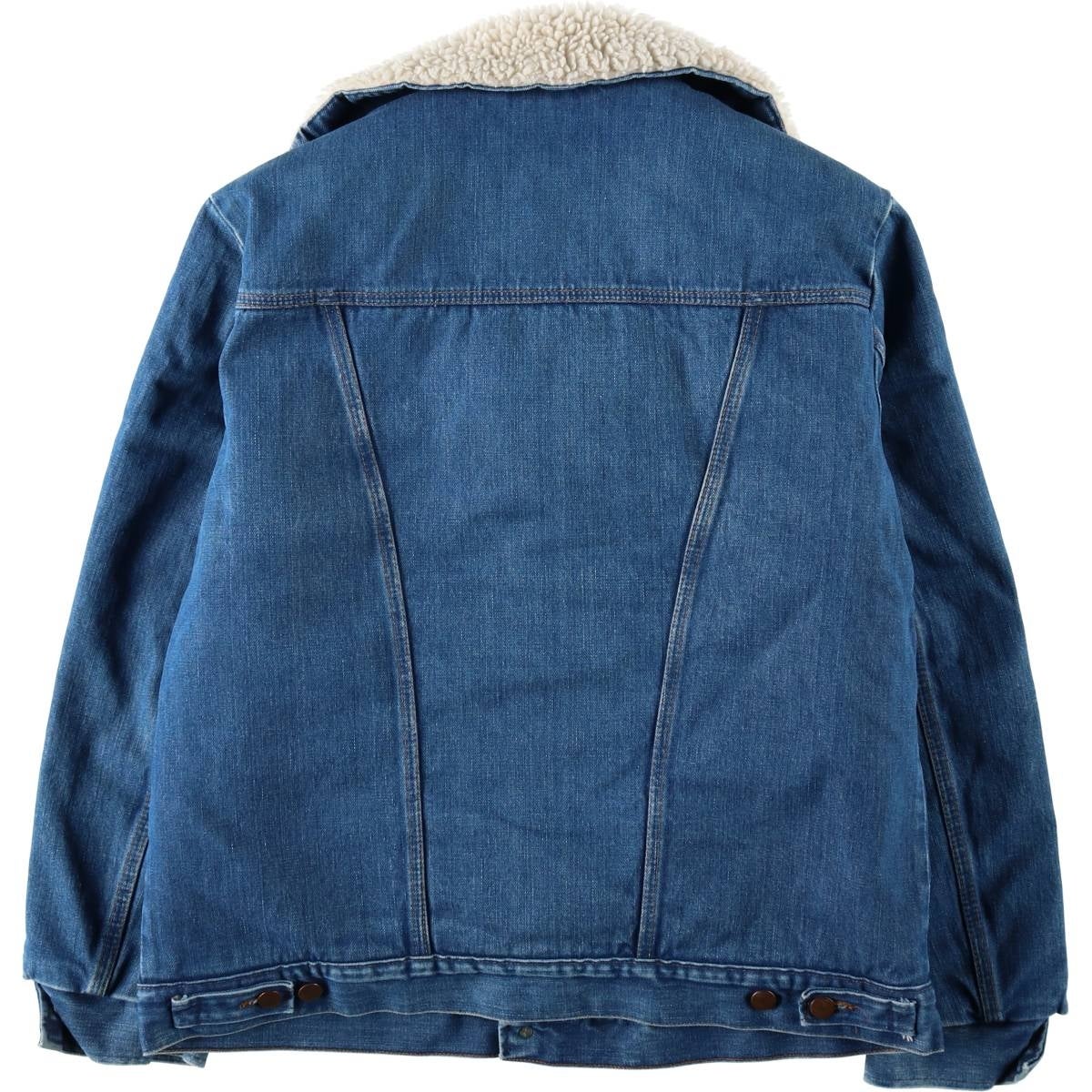 古着 70年代 ラングラー Wrangler WRANGE COAT ランチコート 中綿入り デニムボアランチコート メンズL相当 ヴィンテージ/evb034507 古着 70年代 ラングラー Wrangler WRANGE COAT ランチコート 中綿入り