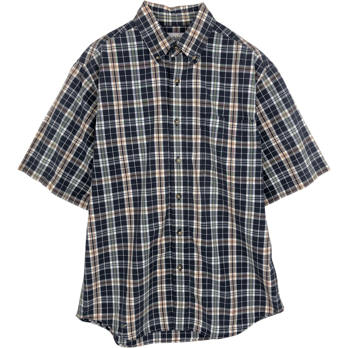 古着 カーハート Carhartt RUGGED FLEX 迷彩柄 ボタンダウン 半袖