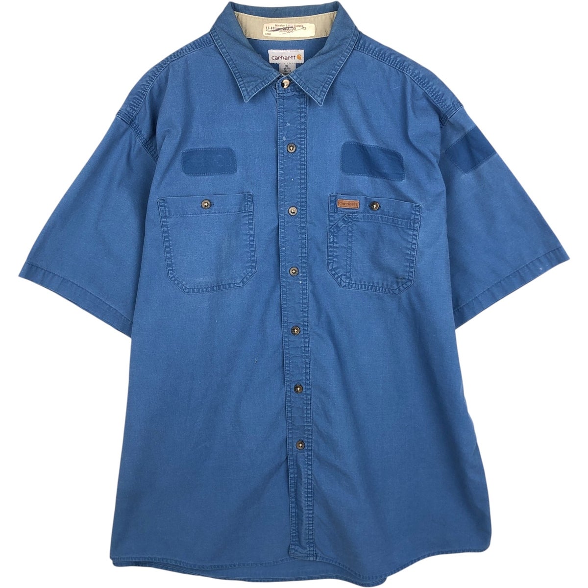 古着 カーハート Carhartt 半袖 ワークシャツ メンズL相当 /eaa477513